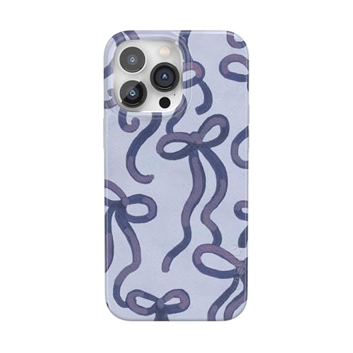 Casely iPhone 14 Pro Case | Love Me Knot | Blue Bow | Compatible with MagSafe | Classic Ultra Slim Design - color: Love Me Knot | Blue Bow, size: iPhone 14 Pro