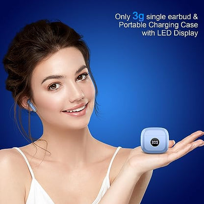Wireless Earbuds, Bluetooth Headphones 5.4, HiFi Stereo, In-Ear Earbuds - color: azure