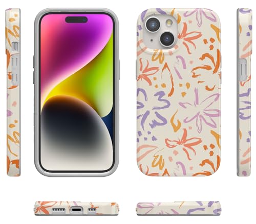 Casely iPhone 15 Plus Case | Hibiscus Blooms | Hawaiian Floral | Compatible with MagSafe | Classic Ultra Slim Design - color: Hibiscus Blooms | Hawaiian Floral