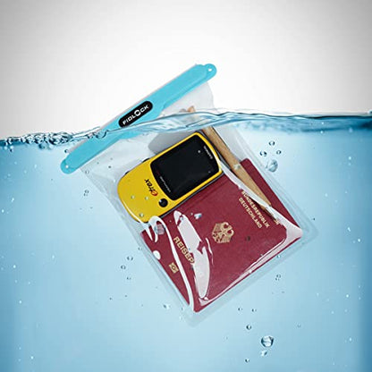 FIDLOCK Hermetic Dry Bag Flexible Magnetic Bag, Multi, Transparent | Multi Dry Bag, Magnetic Self-Sealing Closure, Water/Sand Protection, Touchscreen Window, Lanyard Carry, Best For XL Phones - color: Transparent, size: Multi