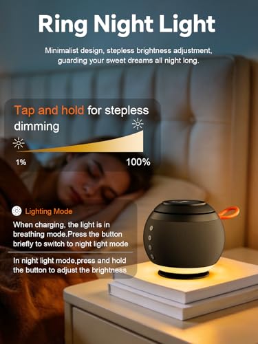 Bluetooth Speaker with Wireless Charging Stand, Black - color: Black
