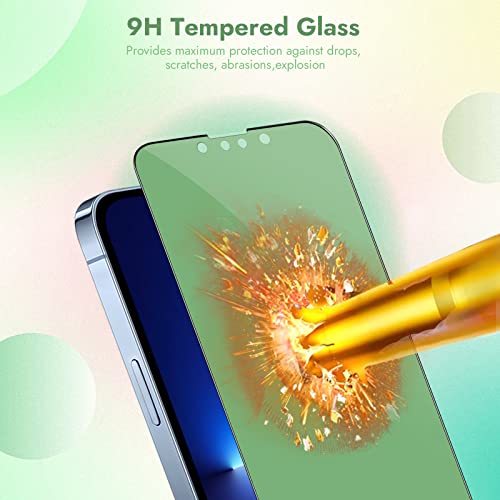 [3 Pack] for iPhone 13 Pro Max Green Privacy Screen Protector - size: iPhone 13 Pro Max/14 Plus