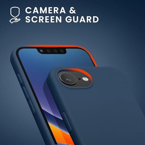 kwmobile Case Compatible with Apple iPhone 17e / iPhone 16e Case - Soft Slim Protective TPU Silicone Cover - Navy Blue - color: navy blue