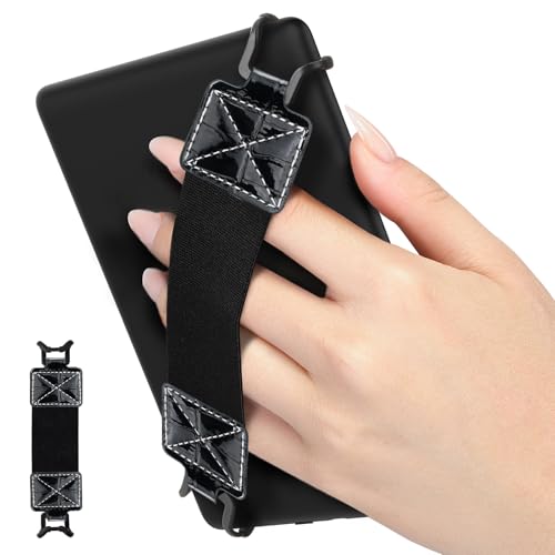 MoKo Security Hand-Strap for 6-8" Kindle eReaders Fire Tablets,Crocodile - color: B-crocodile Black, style: Black Strap