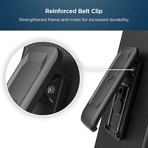 Encased DuraClip Designed for Samsung Galaxy S21 Belt Clip Case (2021) Slim Phone Cover with Holster - Black - size: S21
