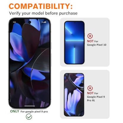 3 Pack for Google Pixel 9 Pro Camera Lens Protector - size: for Google Pixel 9 Pro