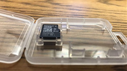 eTECH Collection 20 Pack of Clear Plastic SD/SDHC/SDXC/MicroSD/MicroSDHC/MicroSDXC Memory Card Case Holder for SanDisk/Kingston/Transcend/Samsung (Case Only, Memory Card Not Included)