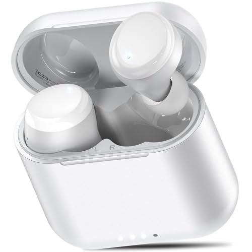 TOZO T6 Wireless Earbuds Bluetooth 5.3 Stereo Sound in Ear Headphones - color: White