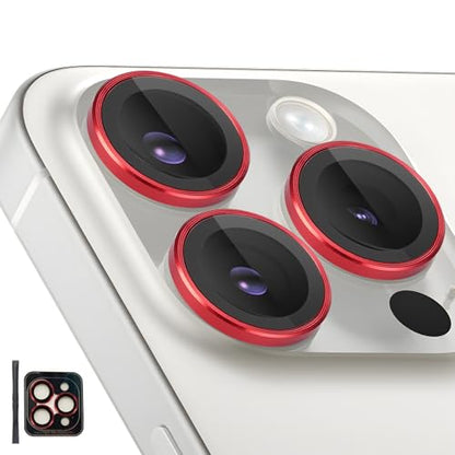 Camera Lens Protector for iPhone 14 Pro/14 Pro Max, Red - color: Red