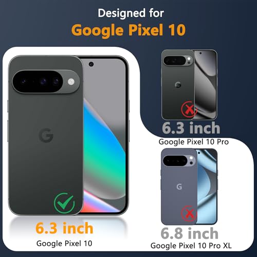 LYWHL 3+2 Pack for Google Pixel 10 Tempered Glass Screen Protector - size: Google Pixel 10
