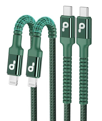 iPhone Charger Cable 10FT, 2Pack USB C to Lightning Cable Fast Charging - color: Green, size: 10FT, style: USB C to Lightning
