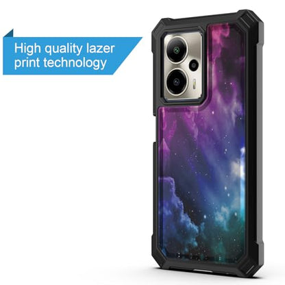 for Cricket Outlast 5G 2024 Case (SN509C),AT&T Motivate Pro 5G (SN509A) w/[Built-in Screen Protector]Dual Layer Shockproof [Military-Grade][Full-Body] Protective Cover Women Man Blue Black Star Galaxy - color: BLD IN GALAXY STAR