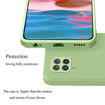 Soft Silicone Protective Case for Samsung A42 5G (Green) | Matte Soft Touch for Samsung Galaxy A42 5G Phone Case Silicone Slim Cute Anti-Fingerprint Elegant Cover Shockproof Aesthetic - color: Green
