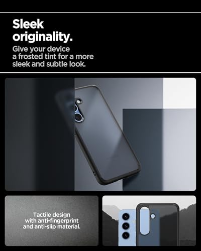 Spigen for Galaxy S25 Case, Ultra Hybrid [No Magnet Ring] [Anti-Yellowing] - Frost Black - color: Frost Black, size: Galaxy S25