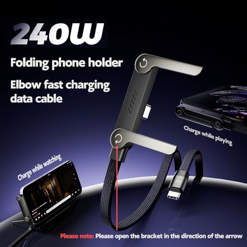 NKV USB C to USB C Invisible Stand Charging Cable - style: Type C-Type C