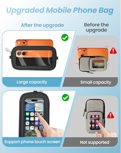 Clip and Go Strap for Phone with Wallet Crossbody, Adjustable Neck Lanyard, Detachable Wristlet Wallet with Zipper Phone Screen ID Window, 2x Tether Tabs Compatibe for iPhone & Most Cellphones Black - color: Black