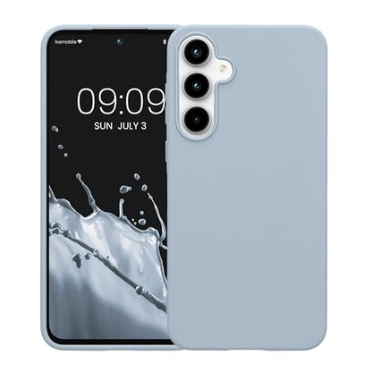 kwmobile Case Compatible with Samsung Galaxy A55 5G Case - Soft Slim Protective TPU Silicone Cover - Light Blue Matte - color: light blue matte, size: Galaxy A55 5G