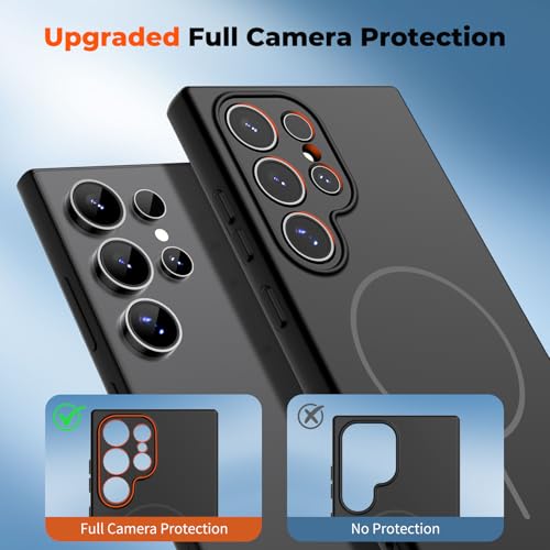 zapica Magnetic for Samsung Galaxy S24 Ultra Case, Midnight Black - color: Midnight Black, size: Samsung Galaxy S24 Ultra 6.8''