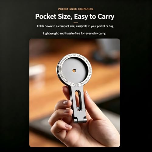 Dual-Sided Magnetic Phone Stand Holder for MagSafe, Grey - color: Grey