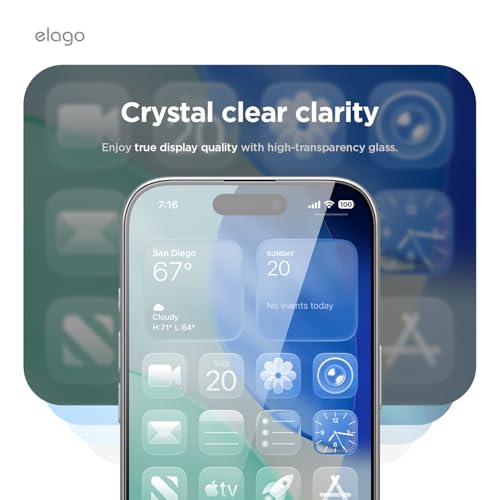 elago Privacy Glass+ Screen Protector for iPhone 17, iPhone 17 Pro - size: iPhone 17, iPhone 17 Pro (1 Pack)
