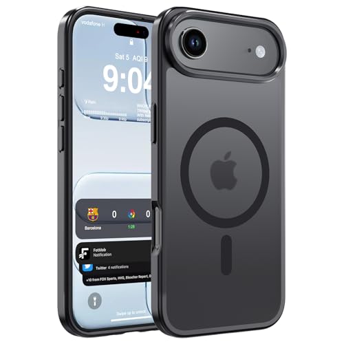 WRJ Magnetic Matte Case for iPhone Air 6.5-Inch, [Compatible with Magsafe] [Military Grade Drop Protection] Slim Translucent Anti-Fingerprints Shockproof Protective Phone Case-Black - color: Black, size: For Iphone Air 6.5 Inch