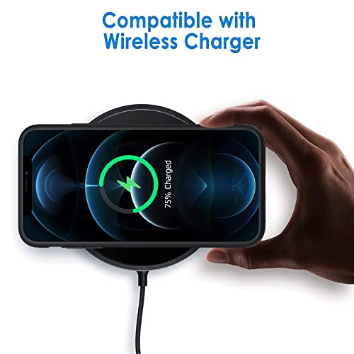 Battery Case for iPhone 12 Pro Max (6.7 inch) ,Upgraded12000mAh Rechargeable Portable Protective Extended Charger Case Wireless Charging Compatible with iPhone 12 Pro MaxCharging Cover & Carplay-Black - size: iPhone 12 Pro Max (6.7 inch)