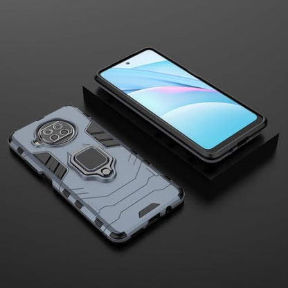 Max Power Digital Magnet Case for Xiaomi Mi 10T Lite 5G Shockproof Hard Phone Cover with Grip, Metal Ring Kickstand Bumper Shell [Compatible with Magnetic Car Mount] (Navy) - color: Navy, size: Xiaomi Mi 10T Lite 5G