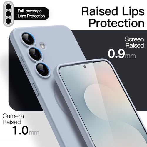 JETech Magnetic Slim Case for Samsung Galaxy S25 FE, Icyblue | Compatible with MagSafe, Full Camera Lens Protection, Ultra-Thin Lightweight, Matte Finish Phone Cover - color: Icyblue, size: Galaxy S25 FE