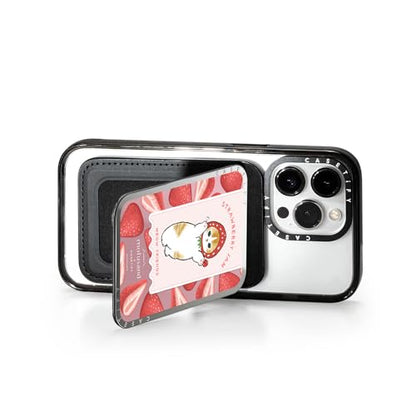 CASETiFY Snappy Card Holder Stand Compatible with Magsafe - Let's Jam Together - Silver Mirror - color: Let's Jam Together - Silver Mirror