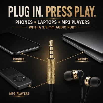 Betron AX5 Earphones Wired Earbud Headphones with Microphone
