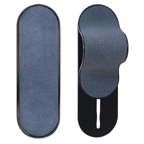 MULTI BAND Original Phone Grip, Secure Hand Strap Holder, Slim Fashionable Finger Loop Selfie Grip, Phone Stand Compatible with Most Smartphones - color: Suede Blue