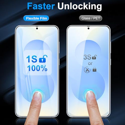 LYWHL 5 Pack for Samsung Galaxy S25 Plus Screen Protector [Like Original Fingerprint Unlock], Real Invisible Self-Healing Protective S25+ Film [Not Glass], HD Clear, Case Friendly, Scratch-Resistant - size: 6.7 inch - Samsung Galaxy S25 Plus