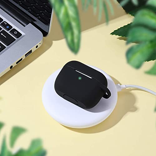 Lerobo for AirPods Pro 2 Case with Keychain, Black - color: Black