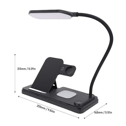15W Fast Charging Station with Phone Watch Earbuds Stand and Lamp, Multifunctional 3 in 1 Charger for Home and Travel