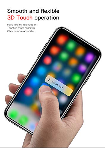 IFLASH iPhone X, iPhone XS, iPhone 11 Pro Full Coverage Screen Protector, [2 Pack] Full Cover Tempered Glass Screen Protector For Apple iPhone 11 Pro/X/XS 5.8” - edge-to-edge Full Surface - color: iPhone X 2017 (Black)