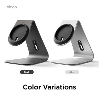 elago MS4 Charging Stand for MagSafe Charger - color: Silver