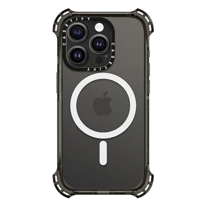 CASETiFY for iPhone 15 Pro Case - Bounce Compatible with MagSafe | Shockproof | 21.3 ft. 6x Military Grade Drop Protection | Black - color: Clear Black, size: Iphone 15 Pro (6.1")