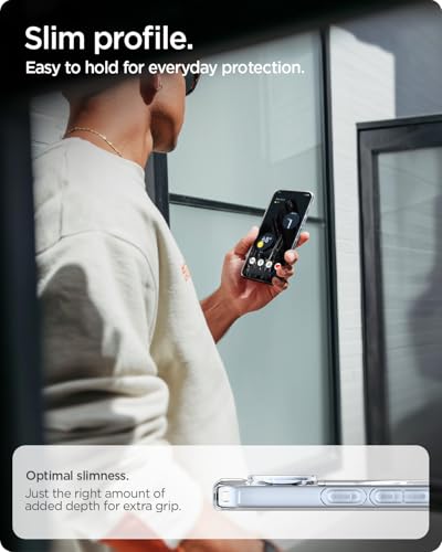 Spigen Ultra Hybrid MagFit for Pixel 10/Pro Case, Clear White - color: Mag Clear, size: Pixel 10/Pro