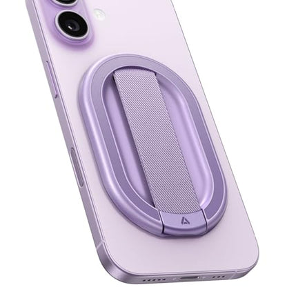 andobil [2026 Woven Comfort] Magnetic Phone Grip for MagSafe w/Finger Strap - color: Purple