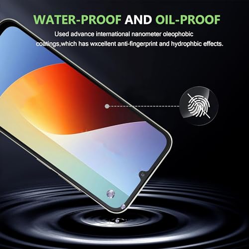 for Redmi A7 Pro 5G Screen Protector with Camera Lens Protector, 9H Hardness Anti-Scratch Tempered Glass flim, Case Friendly,(2+2 PACK) - color: Redmi A7 Pro 5G
