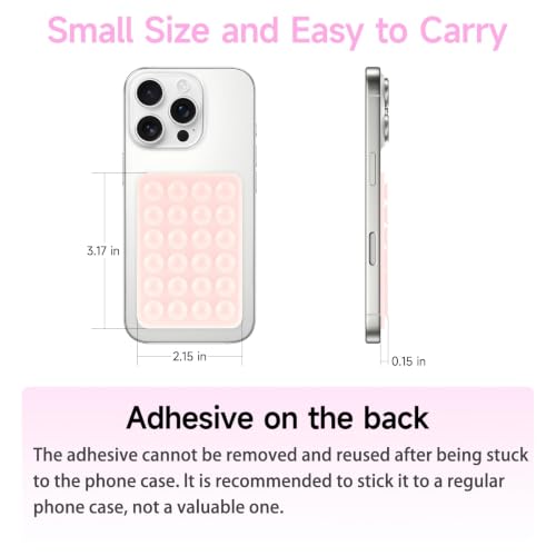 Yojaro 2 Pack Silicone Suction Phone Case Mount, Silicon Adhesive Smartphones Stand Sticky, Non Slip Suction Cup, Hands-Free Phone Accessories Holder for Selfies and Videos Purple - color: Purple