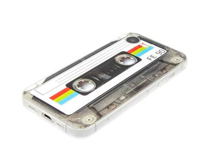 FAteamll Case for iPhone 16e Matte Finish Heavy Duty Soft Back Cover with Reinforced Corners TPU Soft Bumper Retro Cassette Tape Case Compatible with iPhone 16e