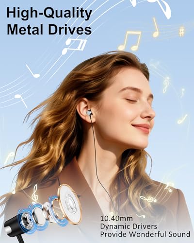 Wired Earbuds Lightning Connector for iPhone 14/13, in-Ear Wired Headphones - color: Black