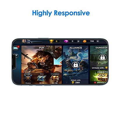 JETech Screen Protector for iPhone 13 Pro Max, 2-Pack | 9H Tempered Glass, HD Clear, Anti-Scratch Protection, Easy Installation Tool - size: iPhone 13 Pro Max