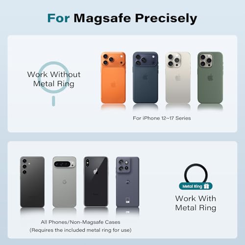 EXELIQ Upgraded Magnetic Cupholder Phone Holder, Ultra Strong N55 Magnets - size: N55