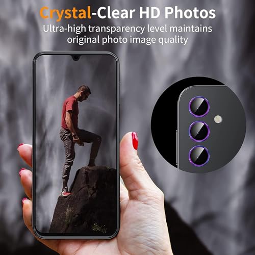 Zeking 2 Set for Samsung Galaxy A16 5G Camera Lens Protector - color: Color