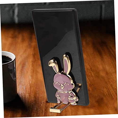Rabbit Phone Holder 7-Pack Foldable Cartoon Desktop Phone Stand Adjustable Hands- Bracket for Video Calls Watching Videos Office Bedroom Living Room