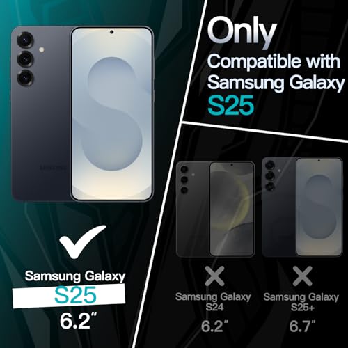 JETech Slim Case for Samsung Galaxy S25, Midnight Green | Camera Lens Protection, Soft TPU Design, Matte Finish, Shockproof Protection - color: Midnight Green, size: Galaxy S25