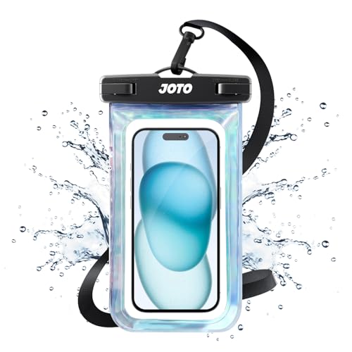 JOTO Up to 7" Universal Waterproof Phone Case for iPhone 16 15 14 13 Plus Pro Max, IPX8 Cellphone Dry Bag 12 11 Pro Max XR X 8 7 6S Plus SE, Galaxy S23 S22 S21 S20+ S20 S10 Plus Note, Pixel -Sparkle - color: Sparkle, size: 1 Pack