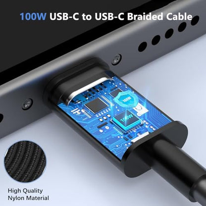 Bywulanda 175W USB C Car Charger, 3-Port Fast Car Charger for iPhone